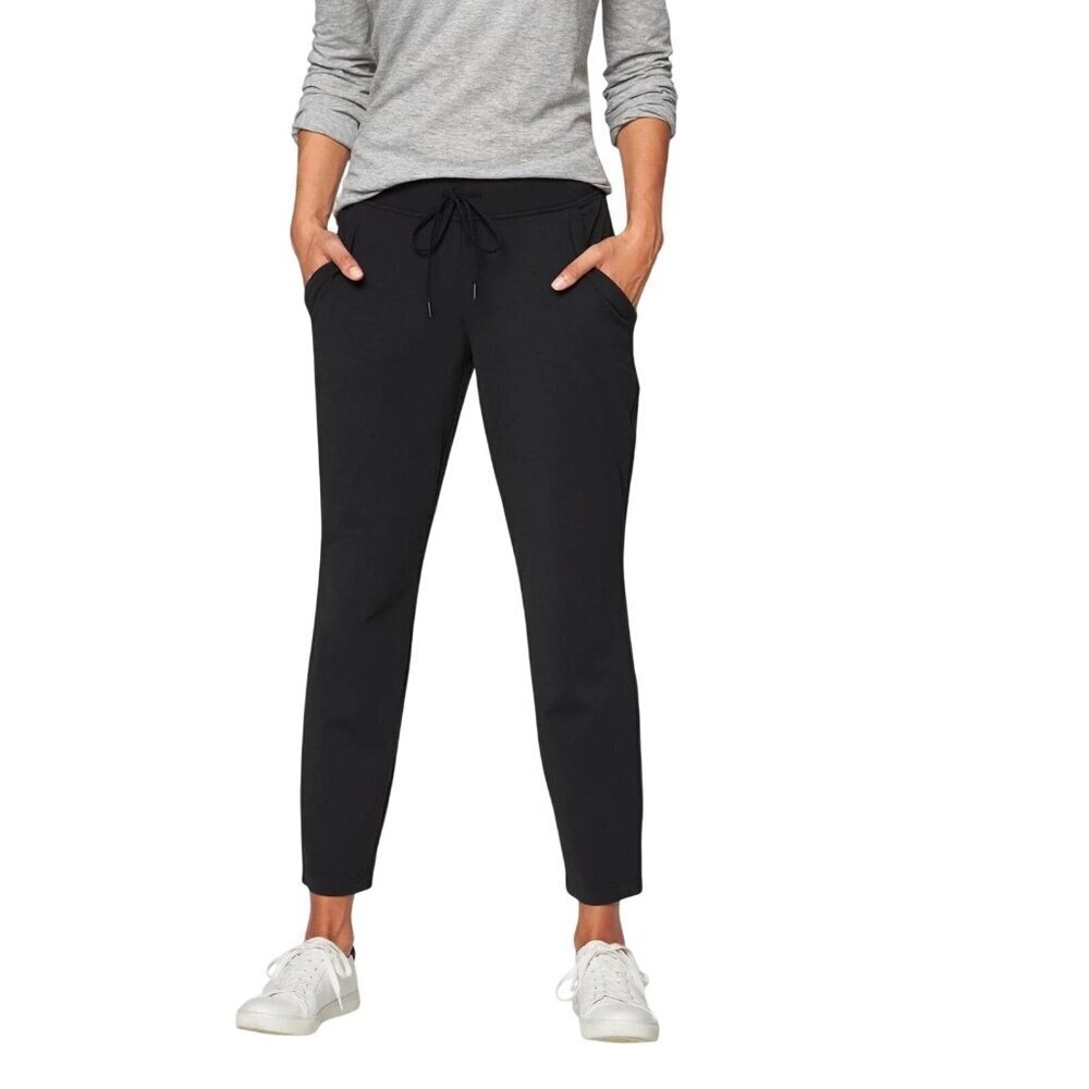 Athleta Powervita Adjustable Drawstring Waist Pants Womens Sz S Moisture Wicking